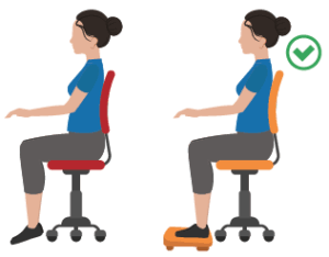 ergonomic chair setup